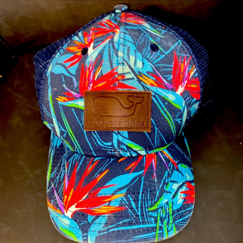 Vineyard Vines SnapBack Tropical Trucker Hat